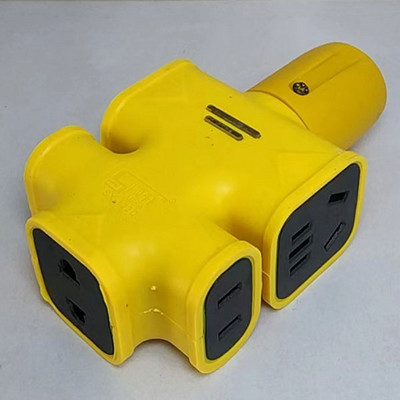 顺轩插座 122D黄色16孔