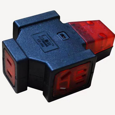 顺轩144三角十二孔带灯插座